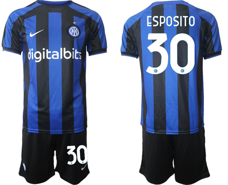 Men 2022-2023 Club Inter Milan home blue #30 Soccer Jersey->inter milan jersey->Soccer Club Jersey